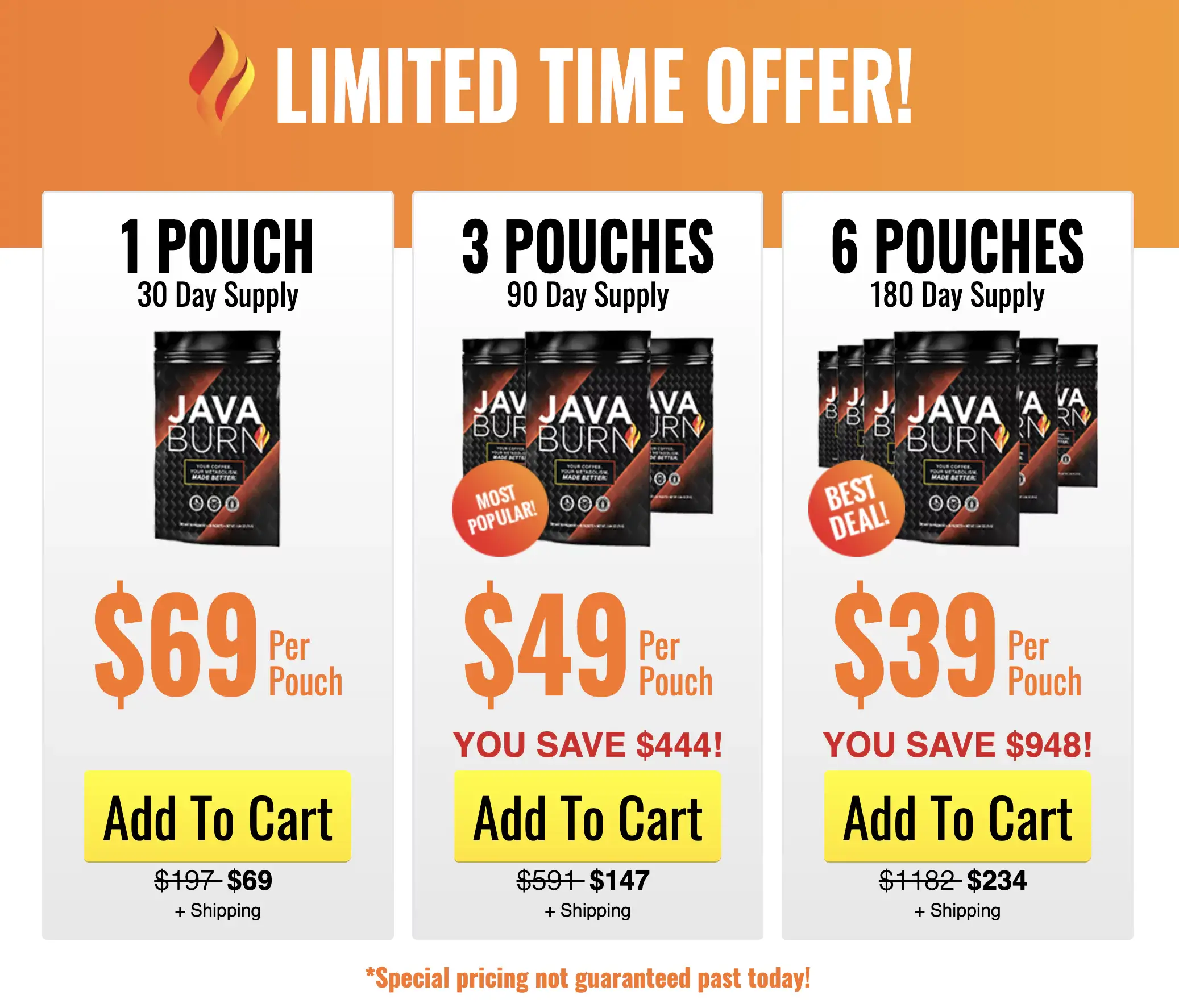 java burn offer